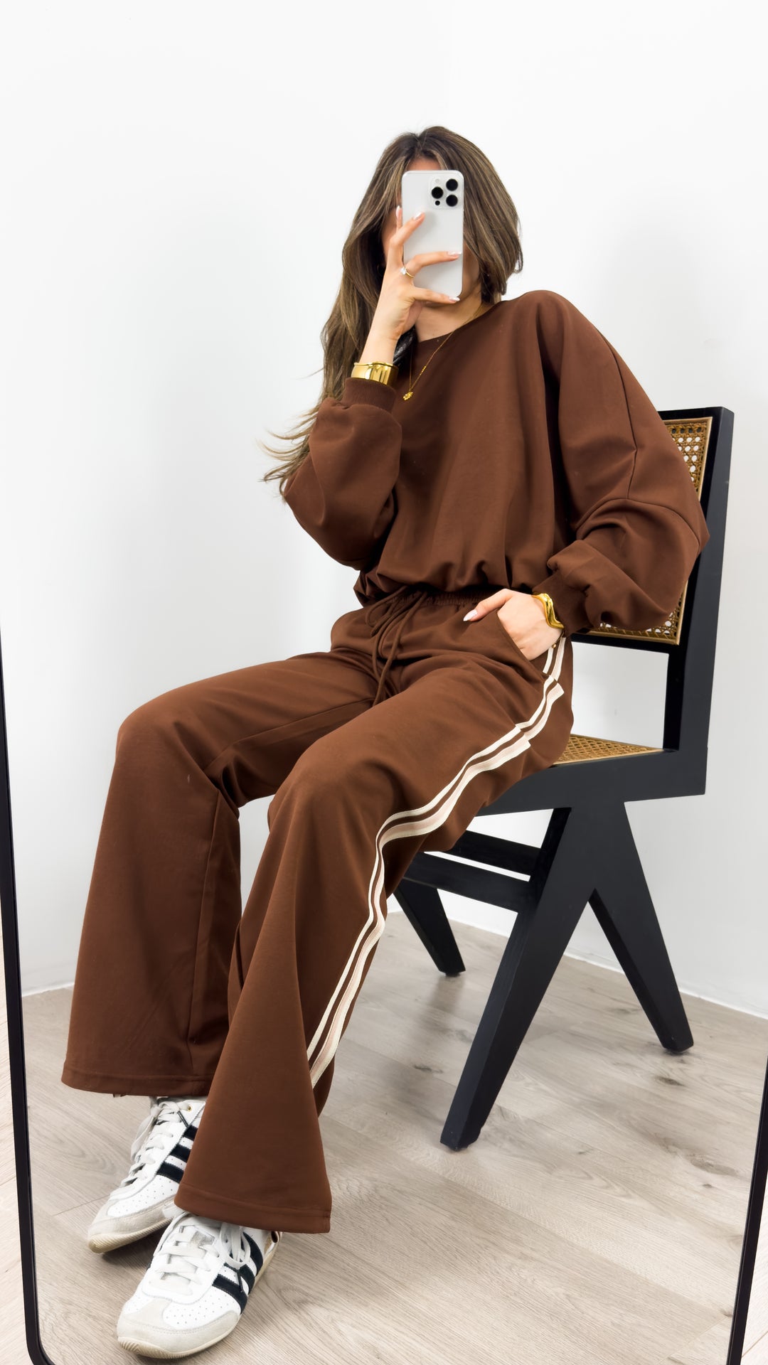 DANTE SWEAT TOP - CHOCOLATE