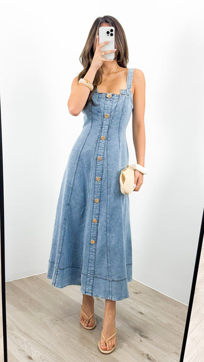 MAVEN DRESS - DENIM