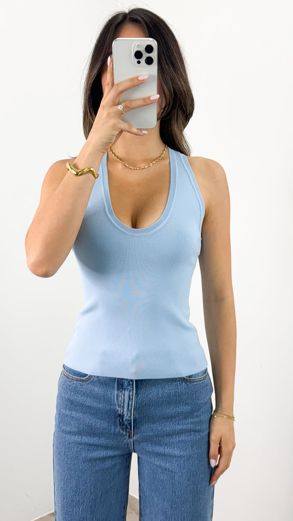 SAX TANK - BABY BLUE