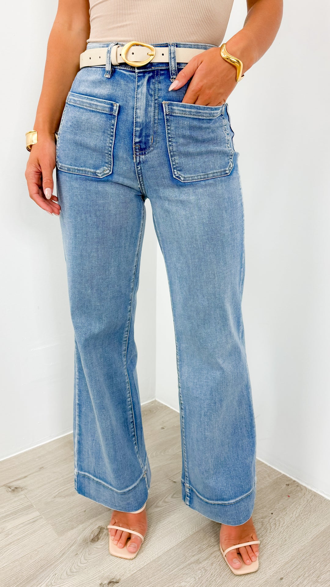 FITZROY JEAN - MEDIUM BLUE