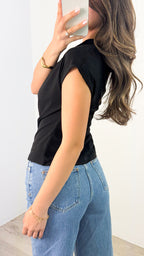 MEGAN TOP - BLACK