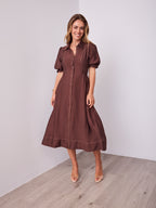 MARCIA DRESS - CHOCOLATE