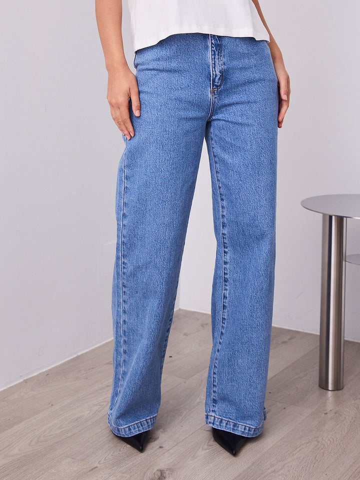 'A BRAND' 94 HIGH & WIDE DEBBIE - DENIM