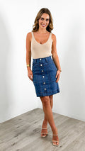 ARLO SKIRT - DARK DENIM