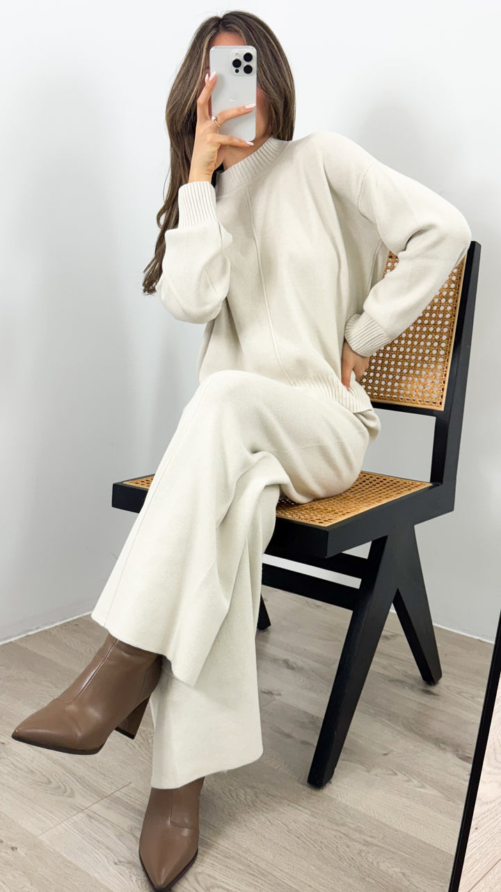 DELTA KNIT TOP - BONE