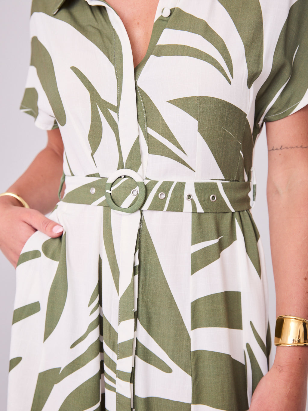 PEYTON DRESS - KHAKI