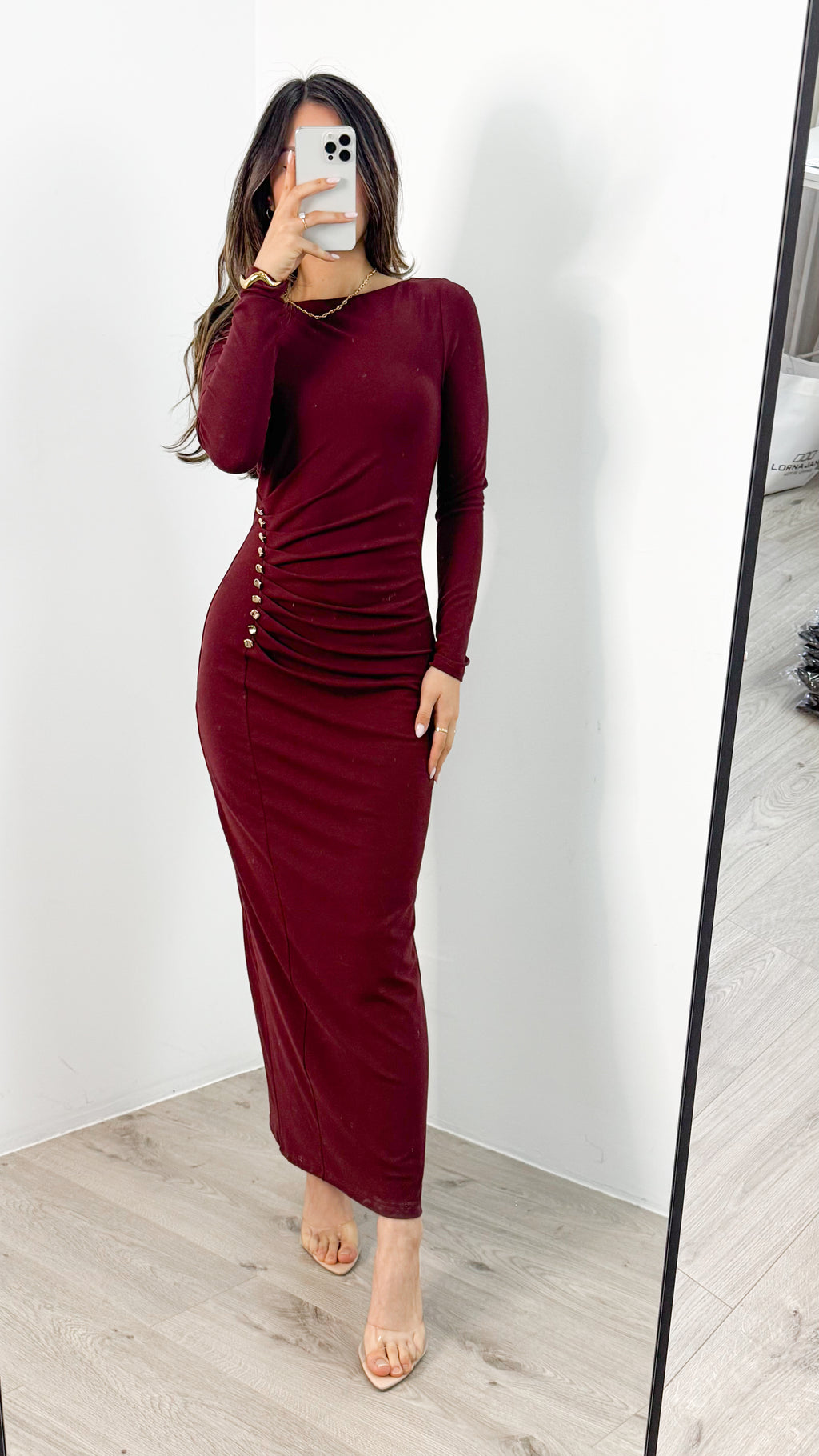 COSTA DRESS - MERLOT