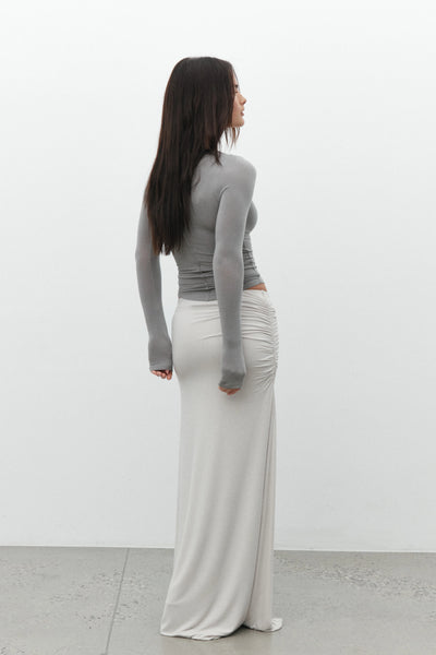 'BAYSE' ANISA TOP - DOVE GREY