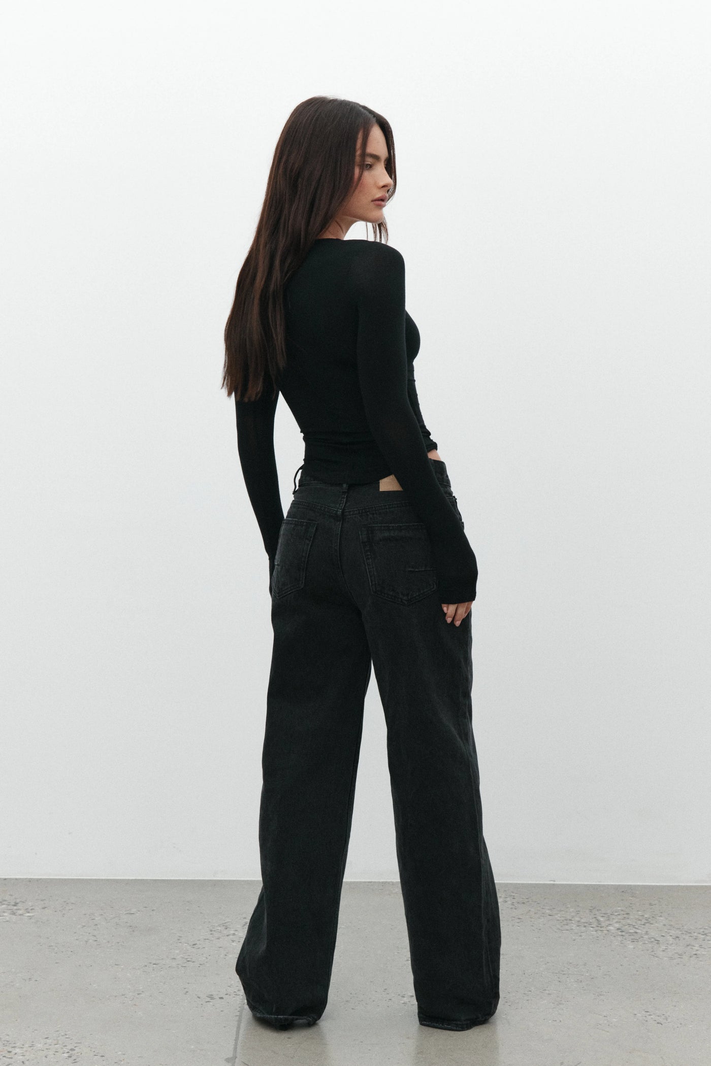 'BAYSE' ANISA TOP - SHADOW
