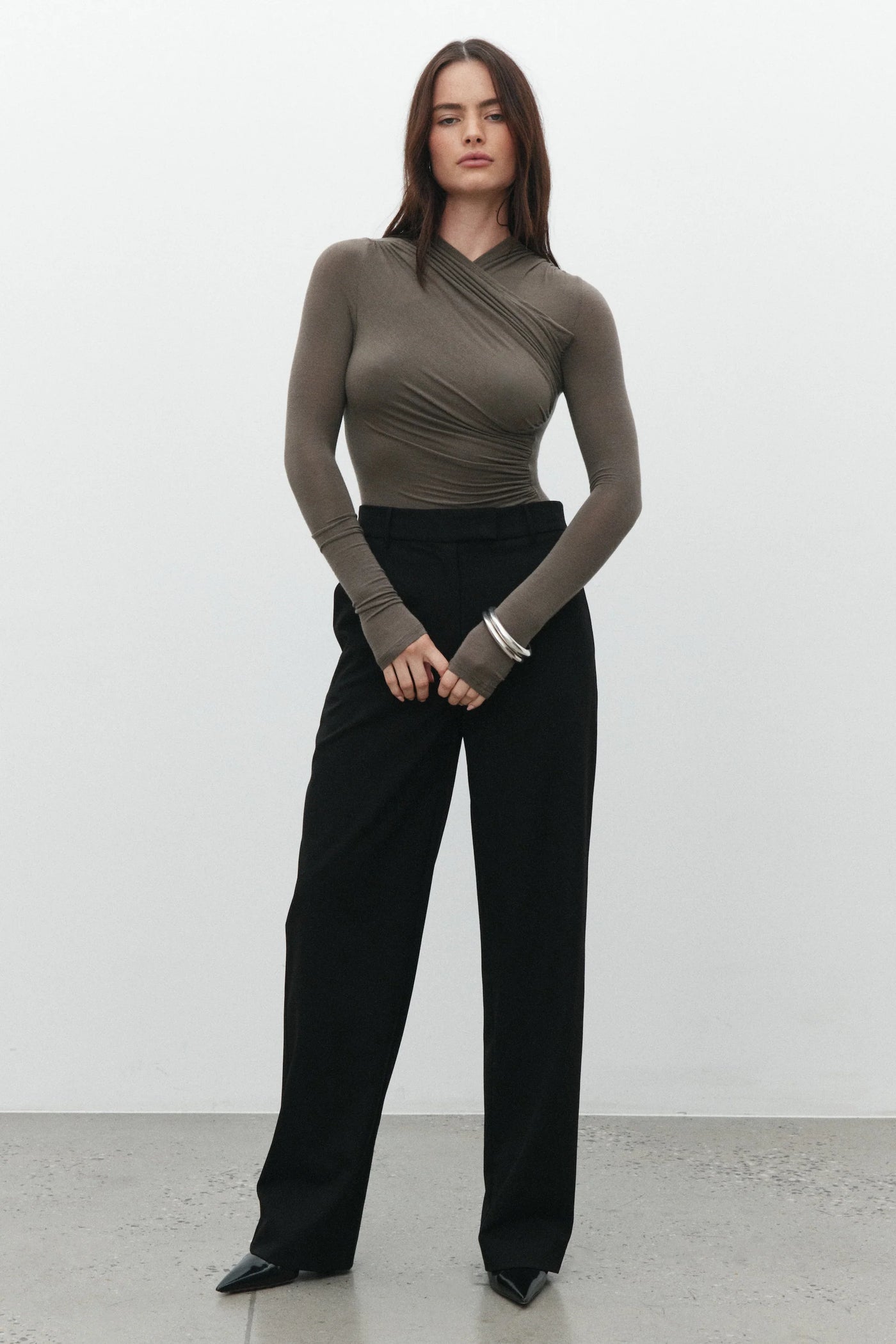 'BAYSE' AMRITA BODYSUIT - MINK
