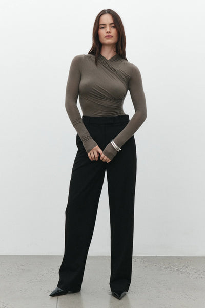 'BAYSE' AMRITA BODYSUIT - MINK