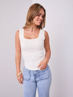 SATURDAY TANK TOP - WHITE