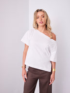 ISSI OFF THE SHOULDER TEE - WHITE