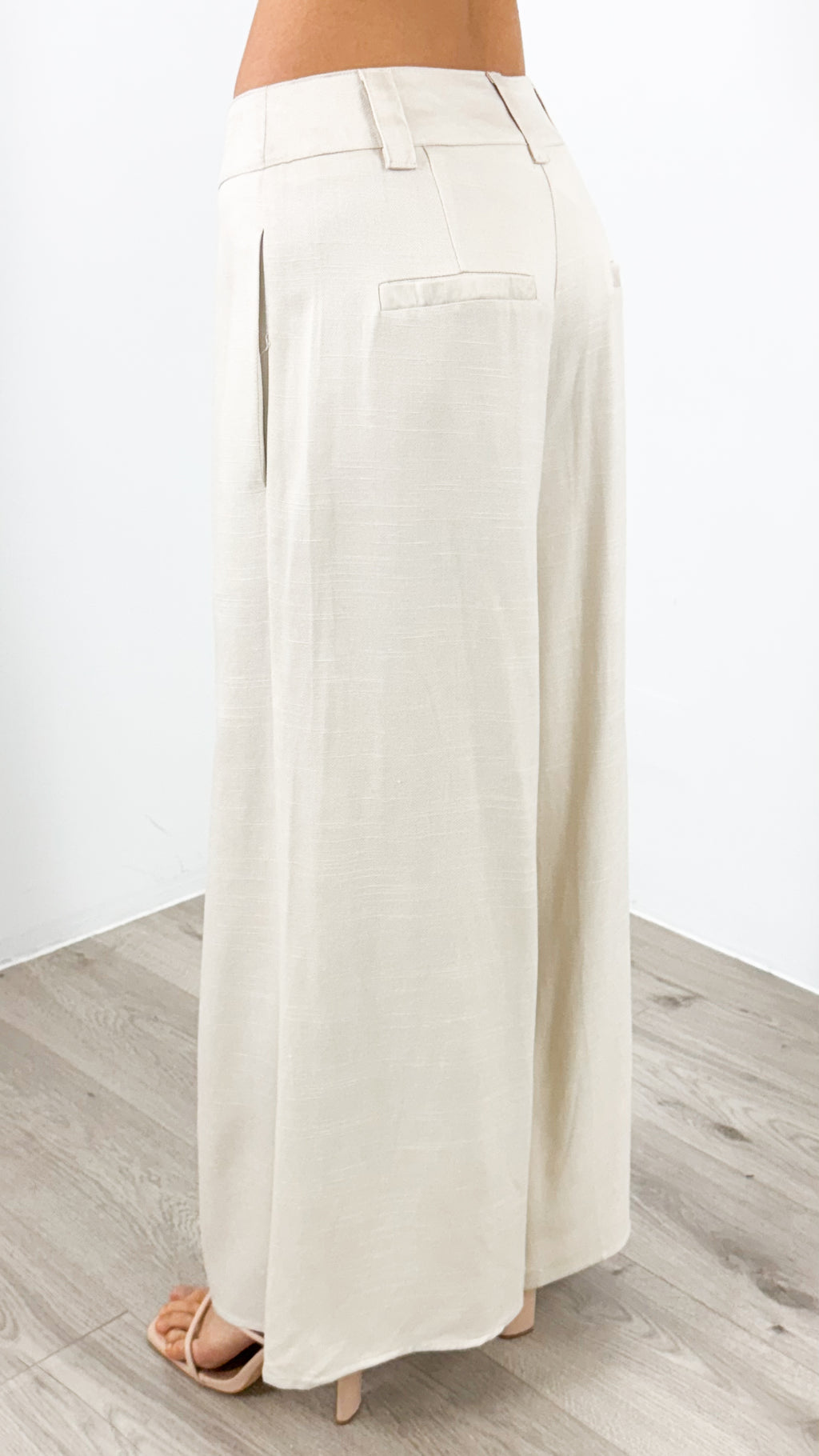 PALMER LINEN PANT - BEIGE