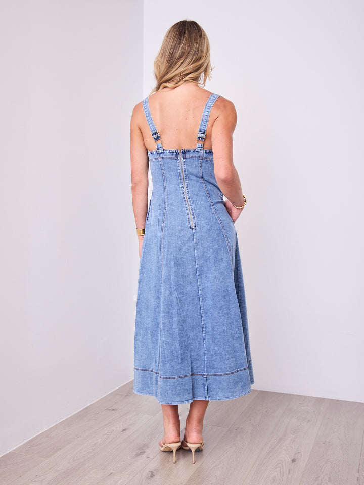 MAVEN DRESS - DENIM