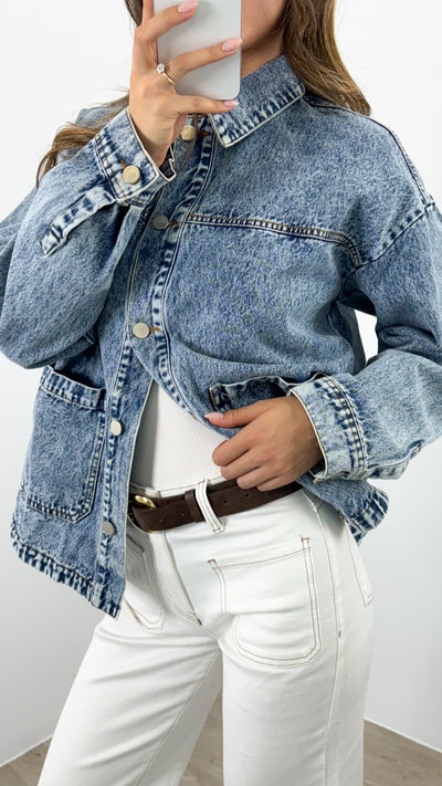 RAYS SHACKET - DENIM WASH