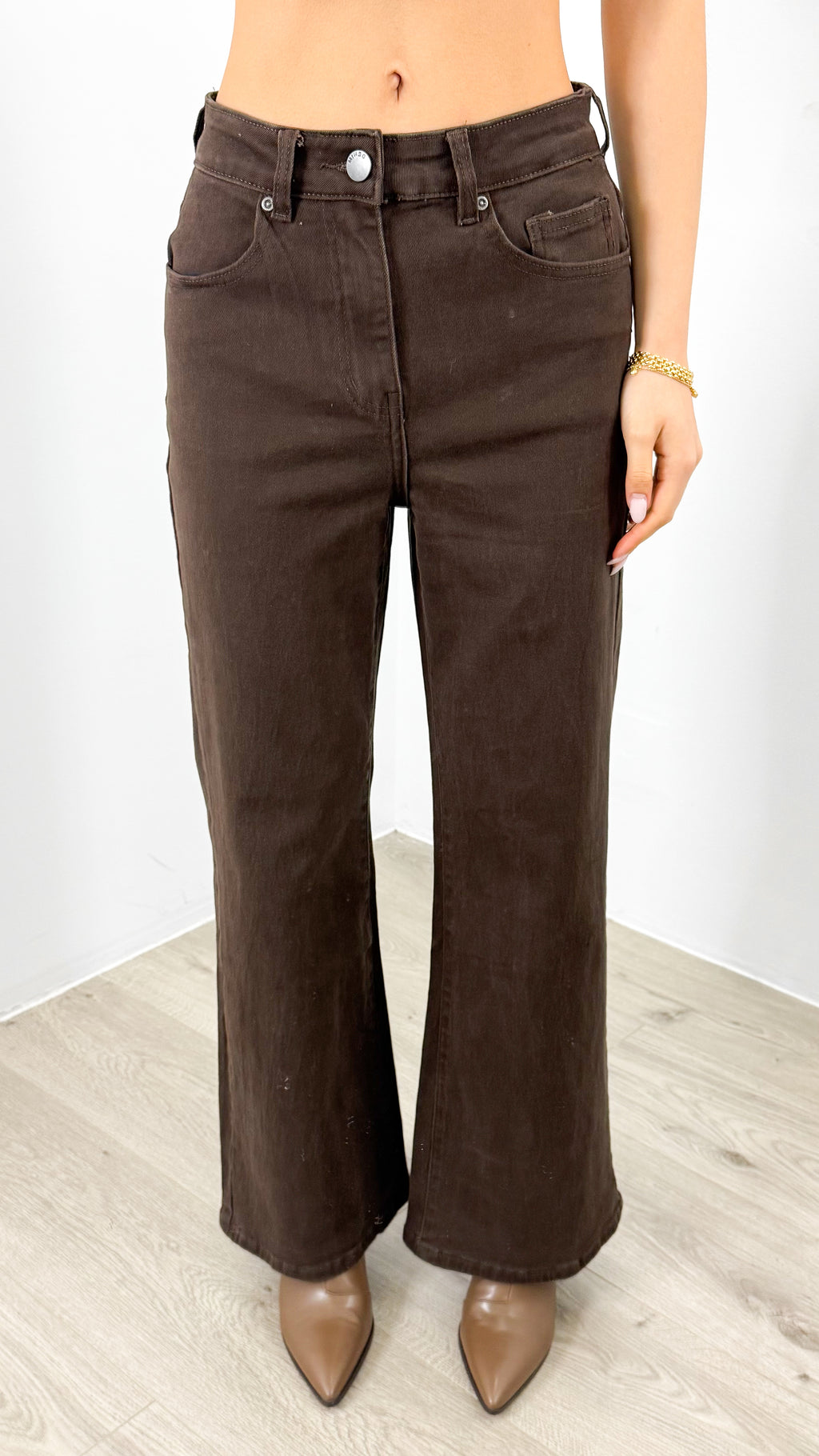 TEXAS STRETCH JEAN - CHOCOLATE BROWN (size down)