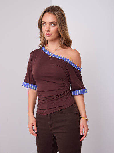 JED TOP - CHOCOLATE