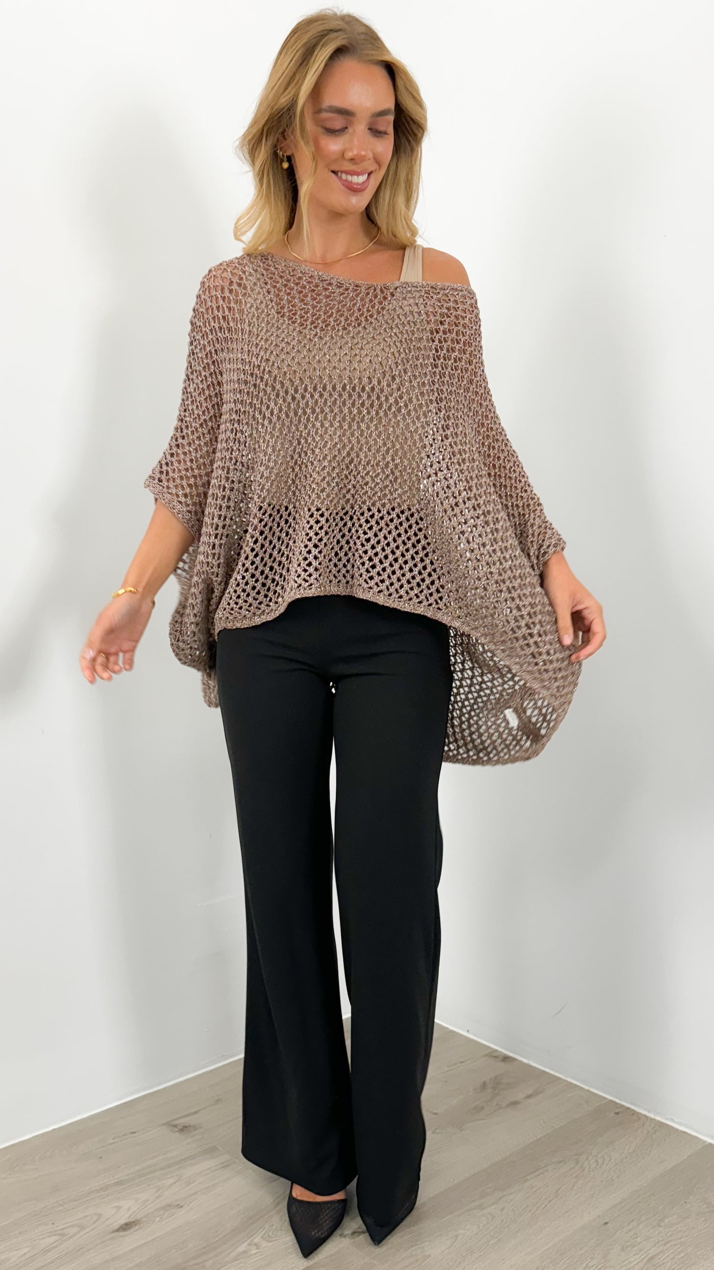 BENITA TOP - CHOCOLATE