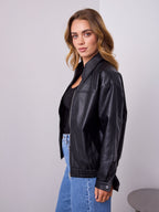 JAMISON PU JACKET - BLACK