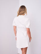 KRISTEN DENIM DRESS - WHITE