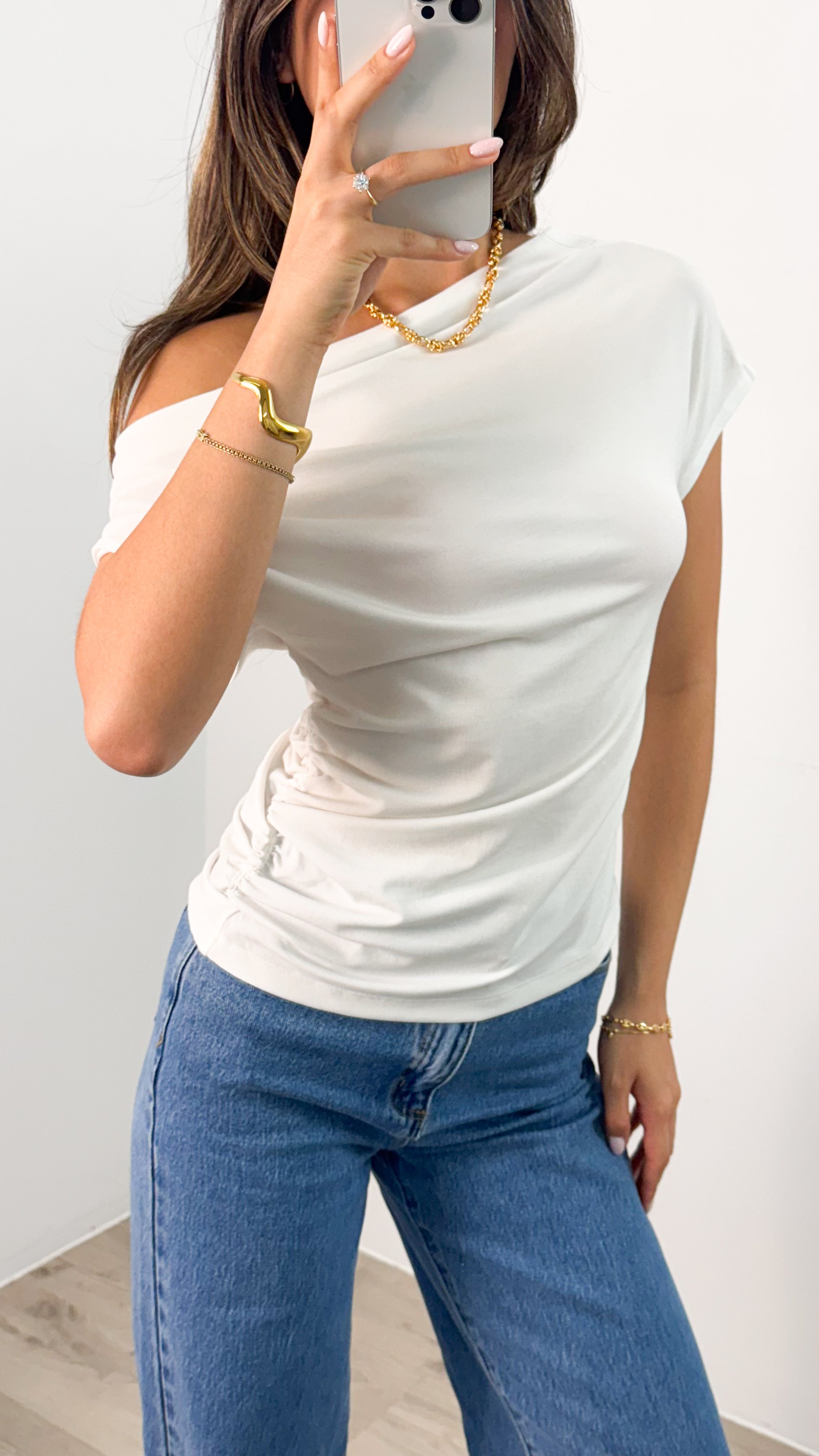 MEGAN TOP - WHITE