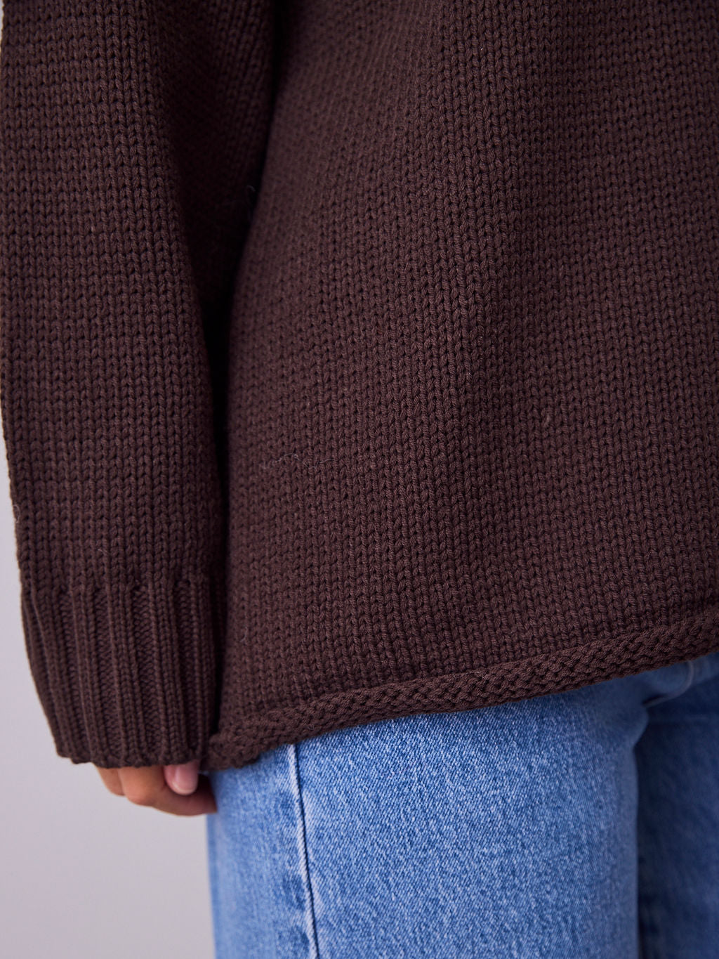 MARLO KNIT JUMPER- CHOCOLATE