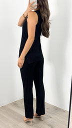 HYATT KNIT SET - BLACK