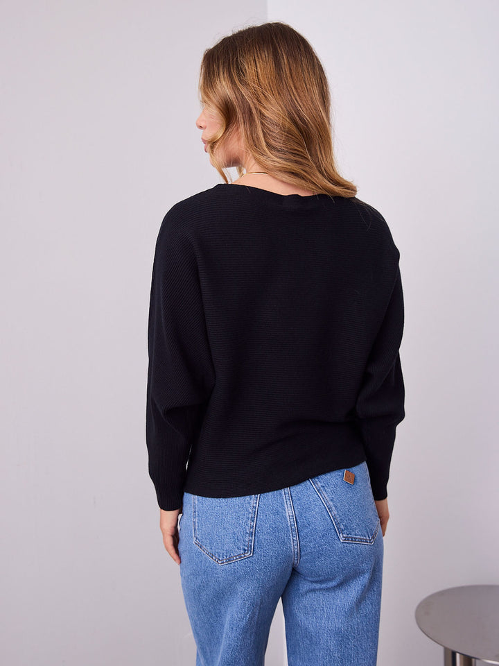 MONA KNIT  - BLACK