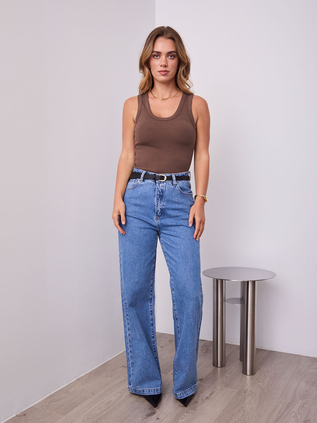 VUE TANK TOP - CHOCOLATE