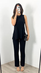 HYATT KNIT SET - BLACK