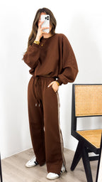 DANTE SWEAT TOP - CHOCOLATE