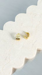 KAIA EVERYDAY 18K GOLD PLATED EARRINGS - GOLD