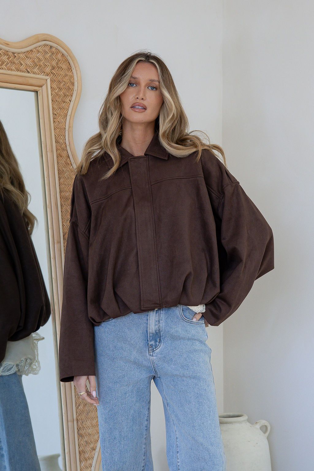 TYLER BOMBER JACKET - CHOCOLATE