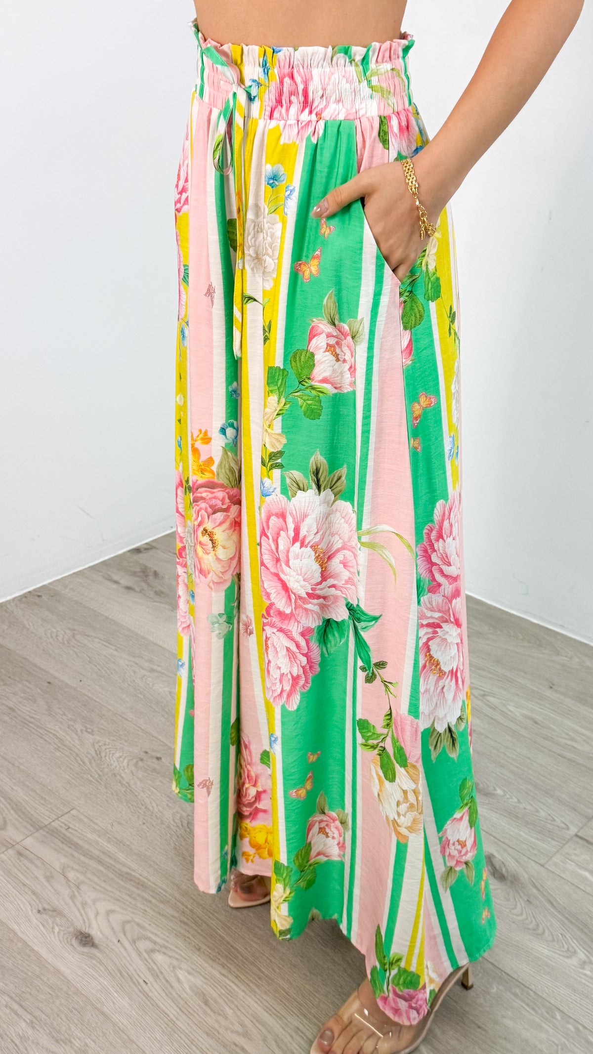MIYAH WIDE LEG PANT - MULTI