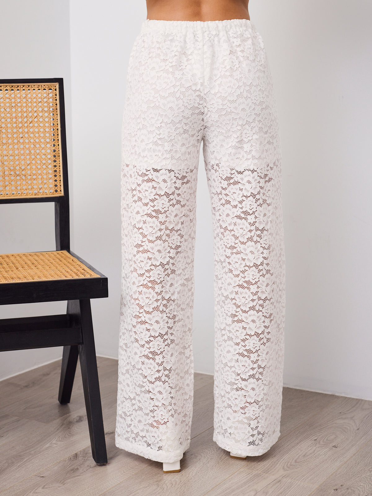AZURA LACE PANTS - WHITE
