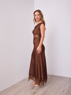 ALISON DRESS - CHOCOLATE