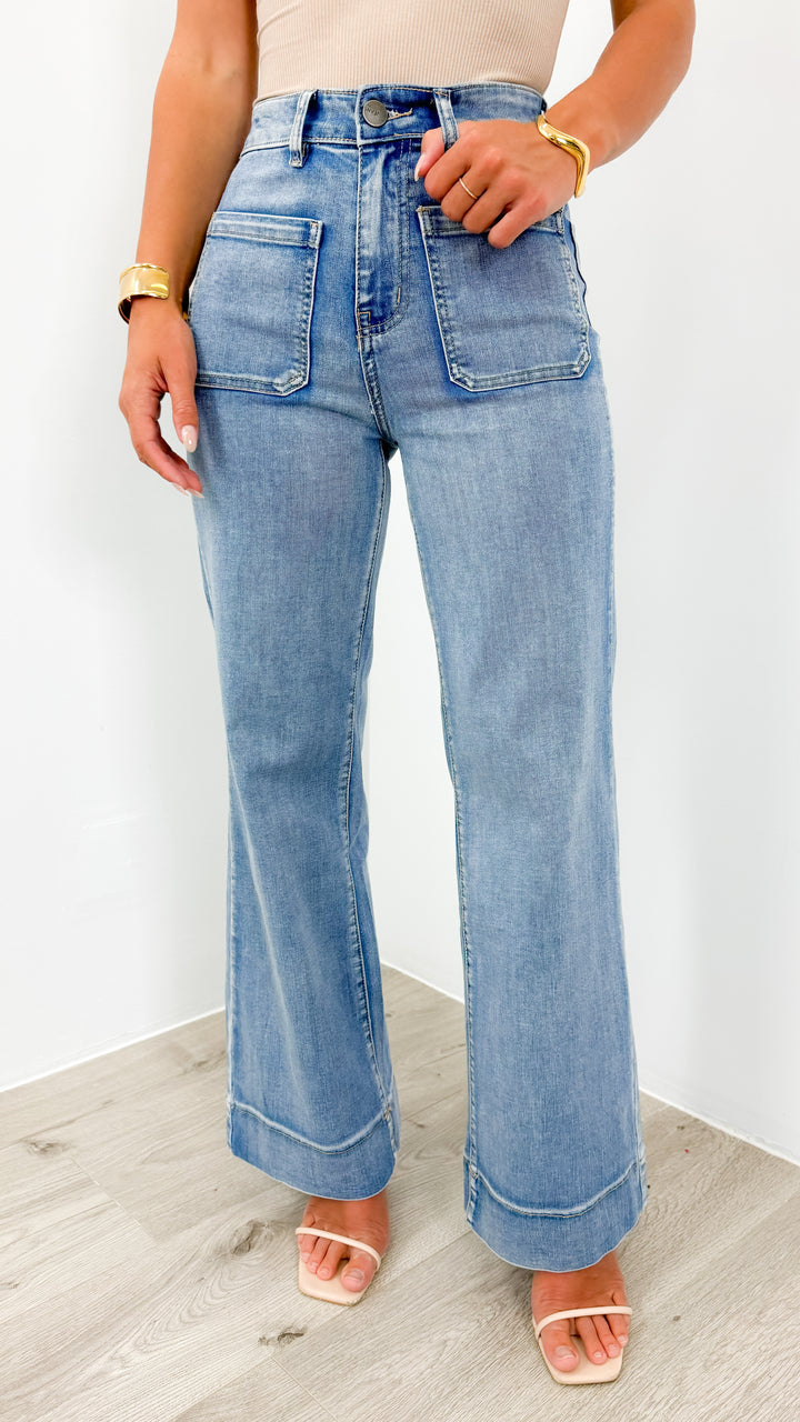 FITZROY JEAN - MEDIUM BLUE