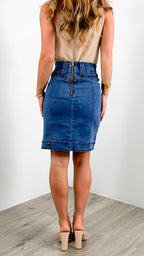 ARLO SKIRT - DARK DENIM