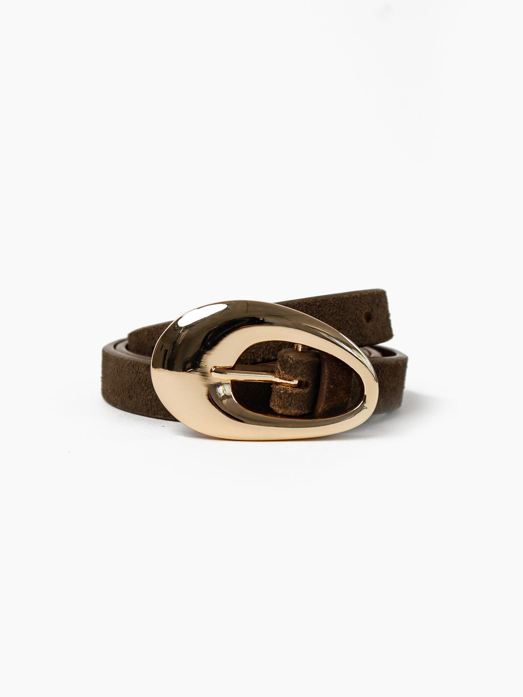 CELINA BUCKLE BELT - OLIVE