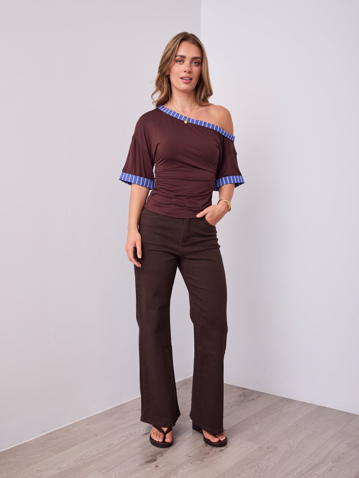 JED TOP - CHOCOLATE