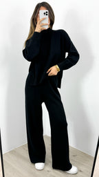 DELTA KNIT TOP - BLACK