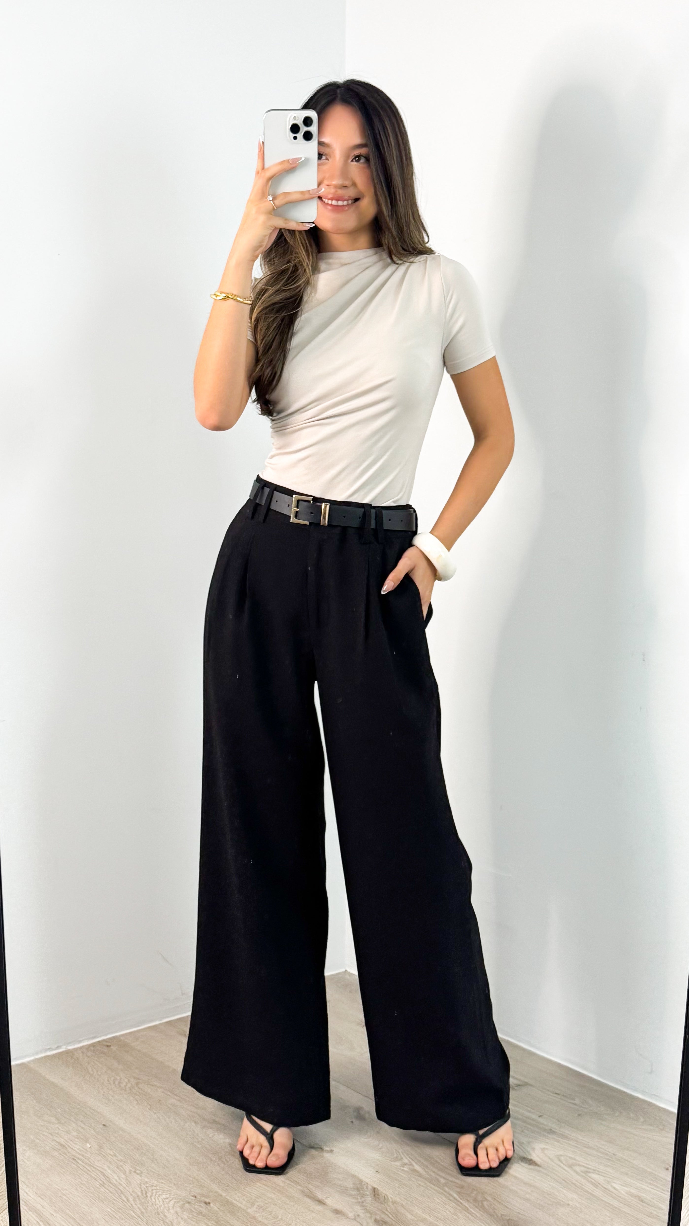 JOSEPH PANT - BLACK
