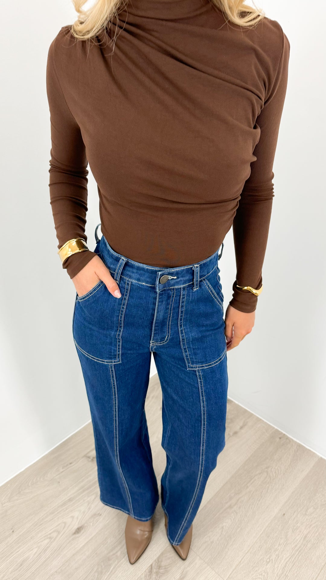 COLEMAN TOP - CHOCOLATE