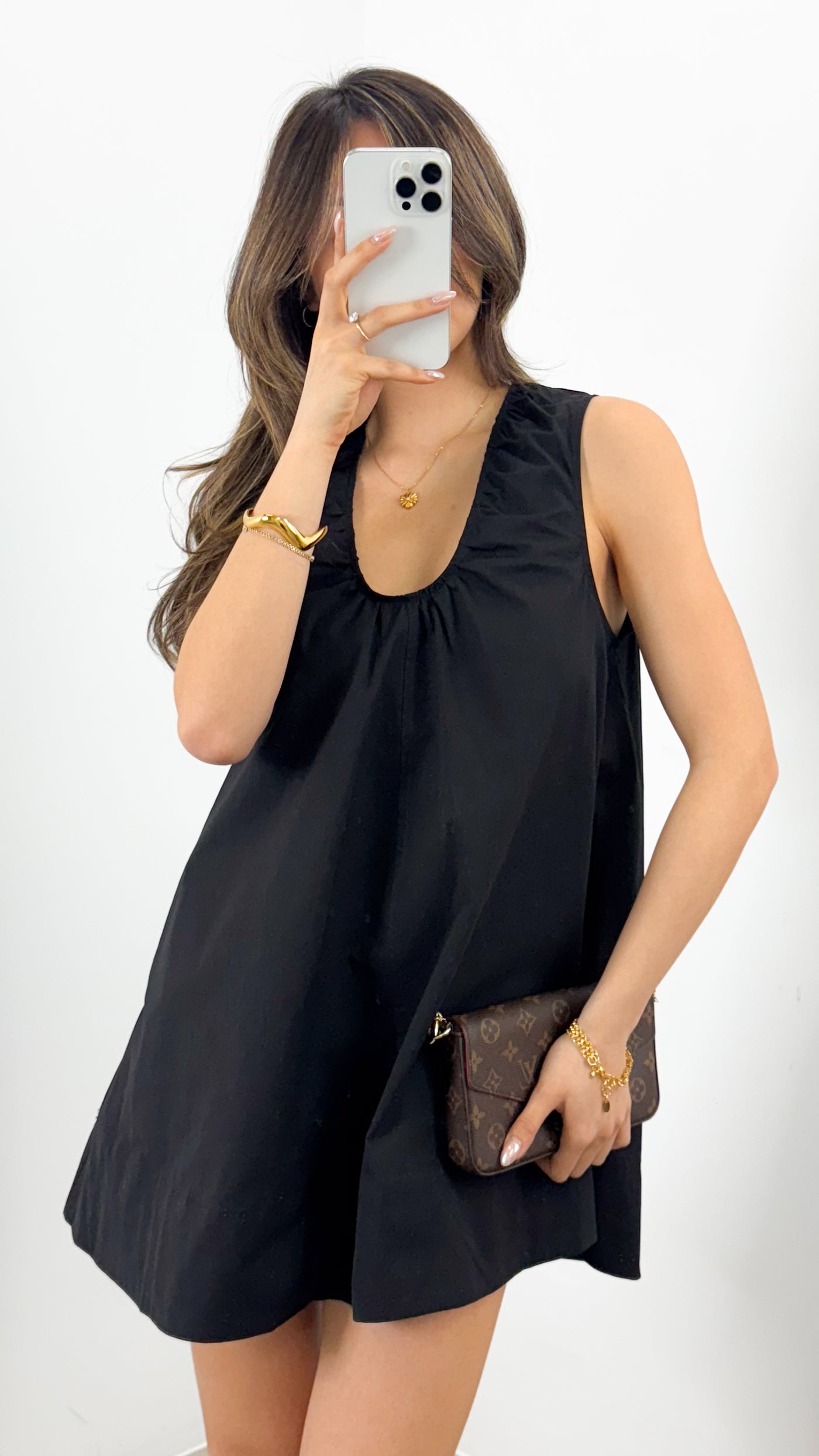 VANESSA MINI DRESS - BLACK