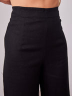 HANNAH LINEN PANT - BLACK