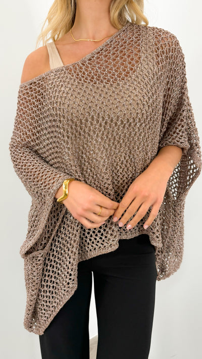 BENITA TOP - CHOCOLATE