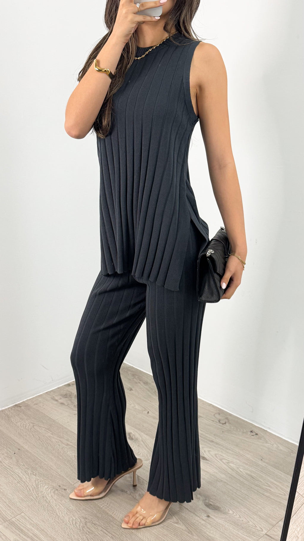 HYATT KNIT SET - CHARCOAL