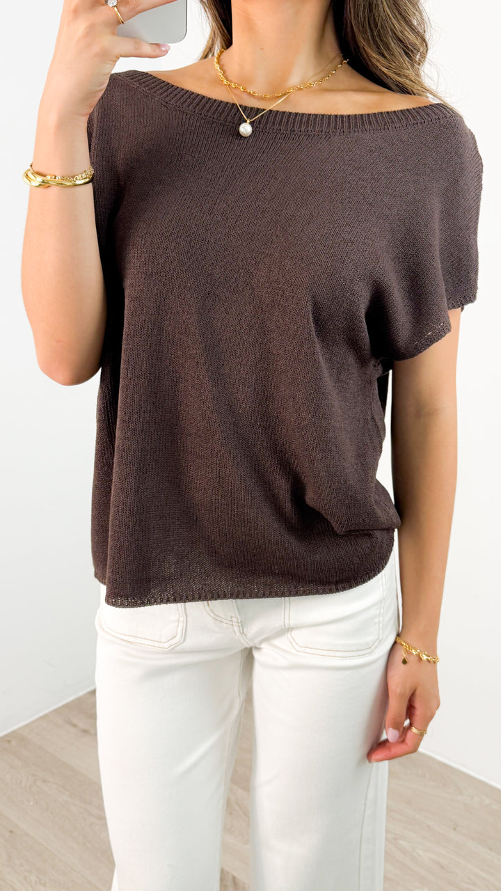 KATHERINE KNIT - CHOCOLATE