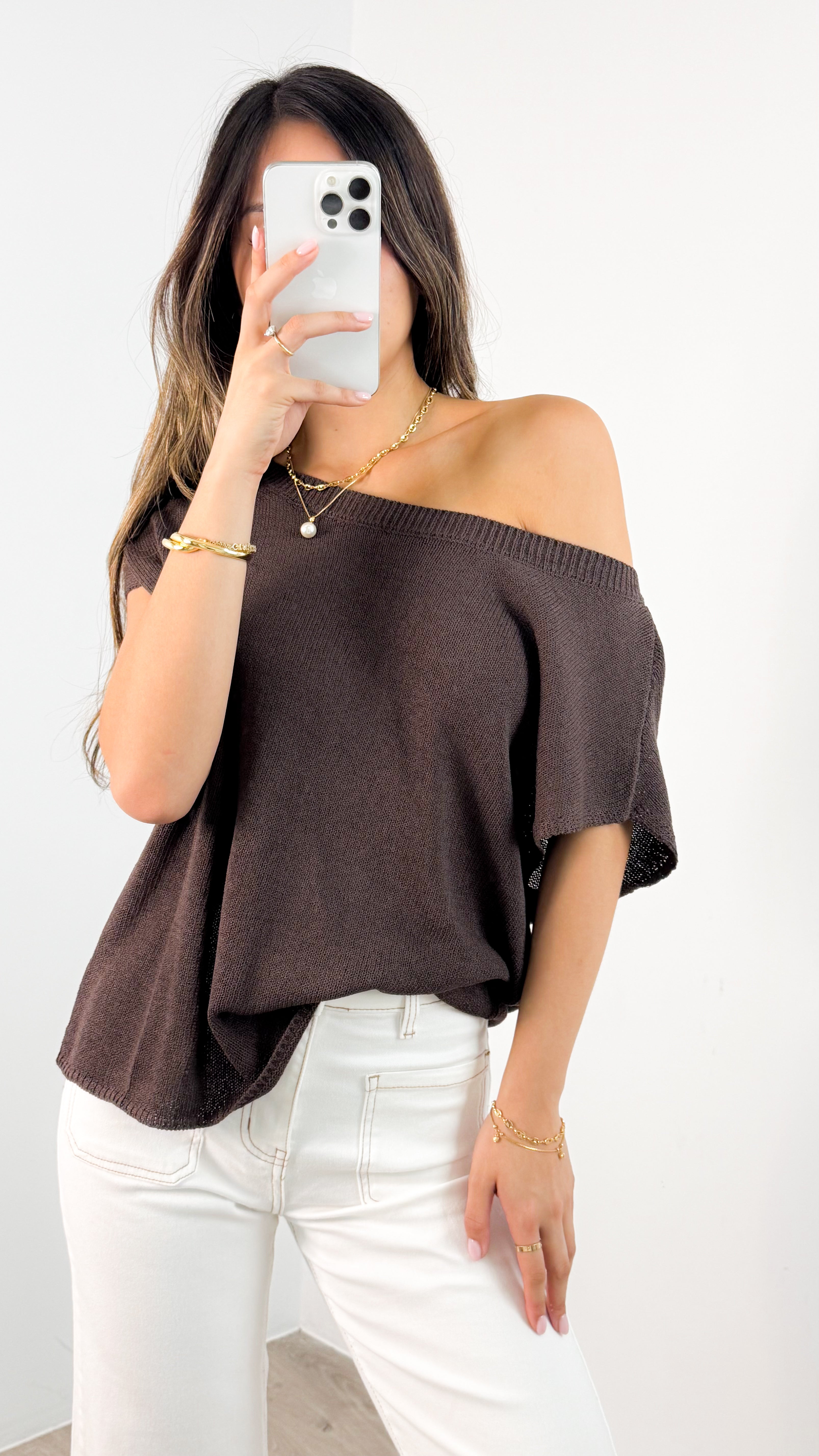 KATHERINE KNIT - CHOCOLATE